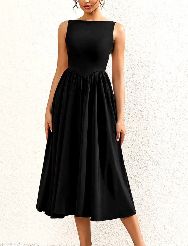 Backless Cut-Out Ruched Long Dress