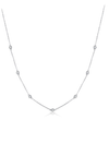 Sterling Silver Bright Zircon Necklace