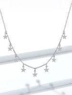 Sterling Silver Stackable Star Necklace