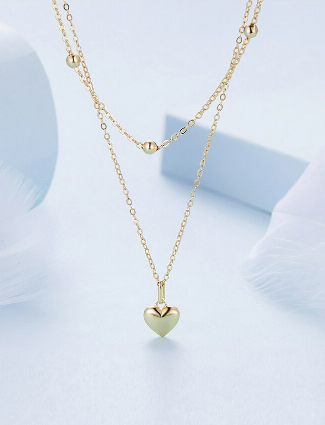 Sterling Silver Heart Shape Necklace