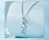 Sterling Silver Seahorse Moonstone Necklace