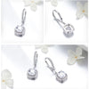 Sterling Silver Cubic Zircon Drop Earrings