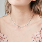 Sterling Silver Sparkling AAAAA Zircon Necklace