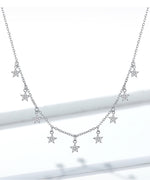 Sterling Silver Stackable Star Necklace