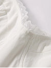Spaghetti Straps Lace Trim Bra Double Layers Dress
