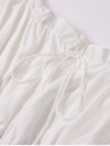 Adjustable Straps Backless Ruffled Lace-up Beach Dress