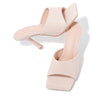 PU Open Square Head High Heel