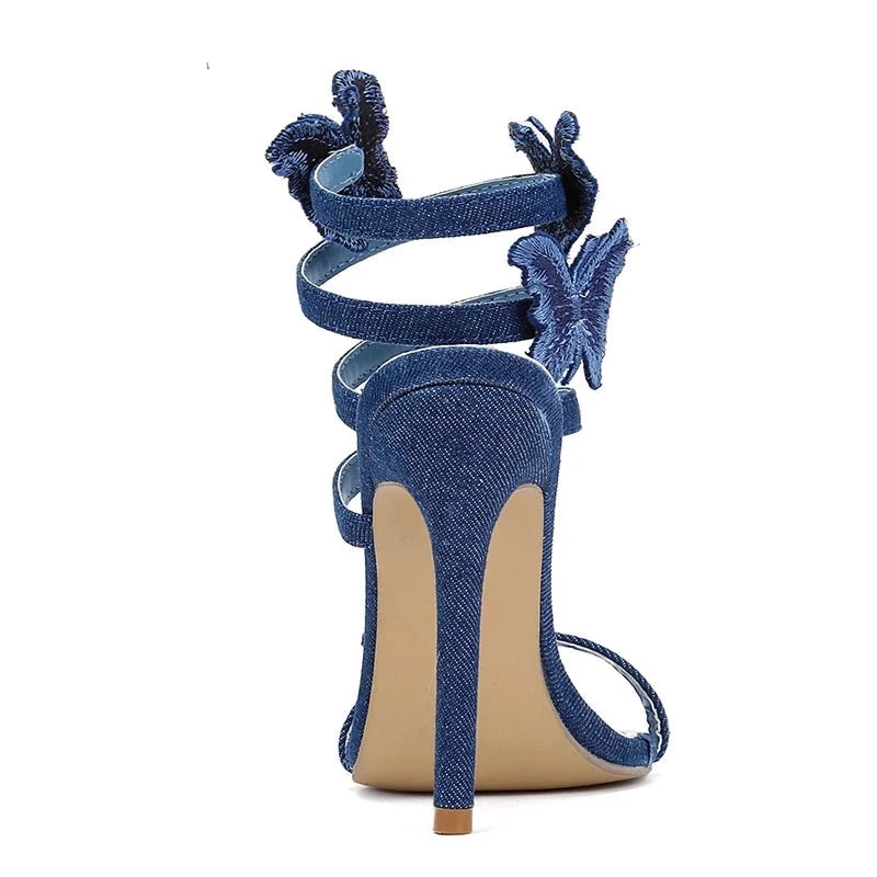 Butterfly Ankle Wrap High Heel