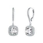 Sterling Silver Cubic Zircon Drop Earrings