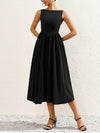 Backless Cut-Out Ruched Long Dress