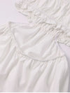 Adjustable Straps Backless Ruffled Lace-up Beach Dress
