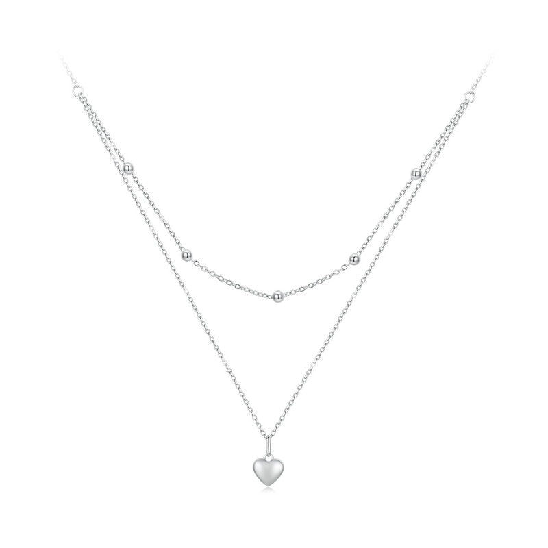 Sterling Silver Heart Shape Necklace