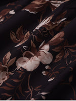 Floral Backless Adjustable Straps Double Layers Dress