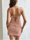 Sweet Cut-out Backless Bandage Dress