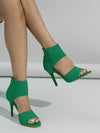 Knitted Elastic Roman slim High heel