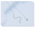 Sterling Silver Double Layers Butterfly Necklace