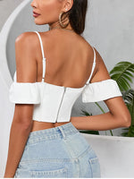 Off shoulder Adjustable Straps Corset Top