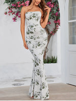 Floral Mermaid Corset Maxi Dress