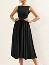 Backless Cut-Out Ruched Long Dress