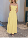 Adjustable Straps Backless Ruffled Lace-up Beach Dress