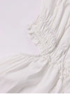 Adjustable Straps Backless Ruffled Lace-up Beach Dress