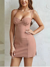 Sweet Cut-out Backless Bandage Dress