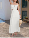 Adjustable Straps Backless Ruffled Lace-up Beach Dress