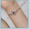 Sterling Silver Zircon Blue Bird Jewelry Set