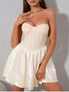 Mesh Strapless Corset Sweet Dress