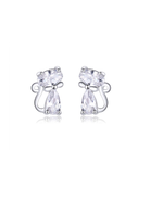 Sterling Silver Cute Animal Stud Earrings