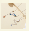 Sterling Silver Colorful Hummingbird Jewelry Set