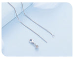 925 Sterling Silver Sparkle Love Zircon Necklace