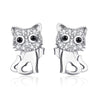 Sterling Silver Cute Animal Stud Earrings