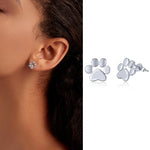 Sterling Silver Cute Animal Stud Earrings