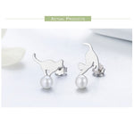 Sterling Silver Cute Animal Stud Earrings