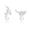 Sterling Silver Cute Animal Stud Earrings