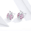 925 Sterling Silver Ladybug Earrings