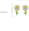 925 Sterling Silver Sunflower Earrings