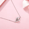 925 Sterling Silver Two Hearts Necklace