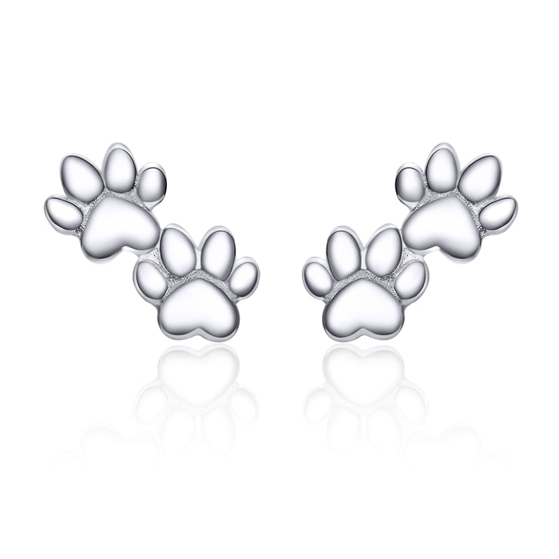 Sterling Silver Cute Animal Stud Earrings