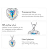 Sterling Silver Glossy Heart Jewelry Set