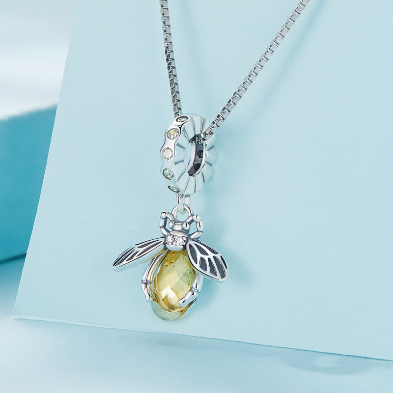 Sterling Silver Bee Adjustable Necklace