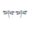 Sterling Silver Dragonfly & Earrings Adjustable Ring