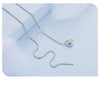 925 Sterling Silver Zircon Heart Necklace