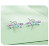 Sterling Silver Dragonfly & Earrings Adjustable Ring