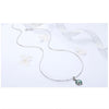 925 Sterling Silver Fairy Green Zircon Necklace