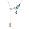 Sterling Silver Colorful Hummingbird Jewelry Set